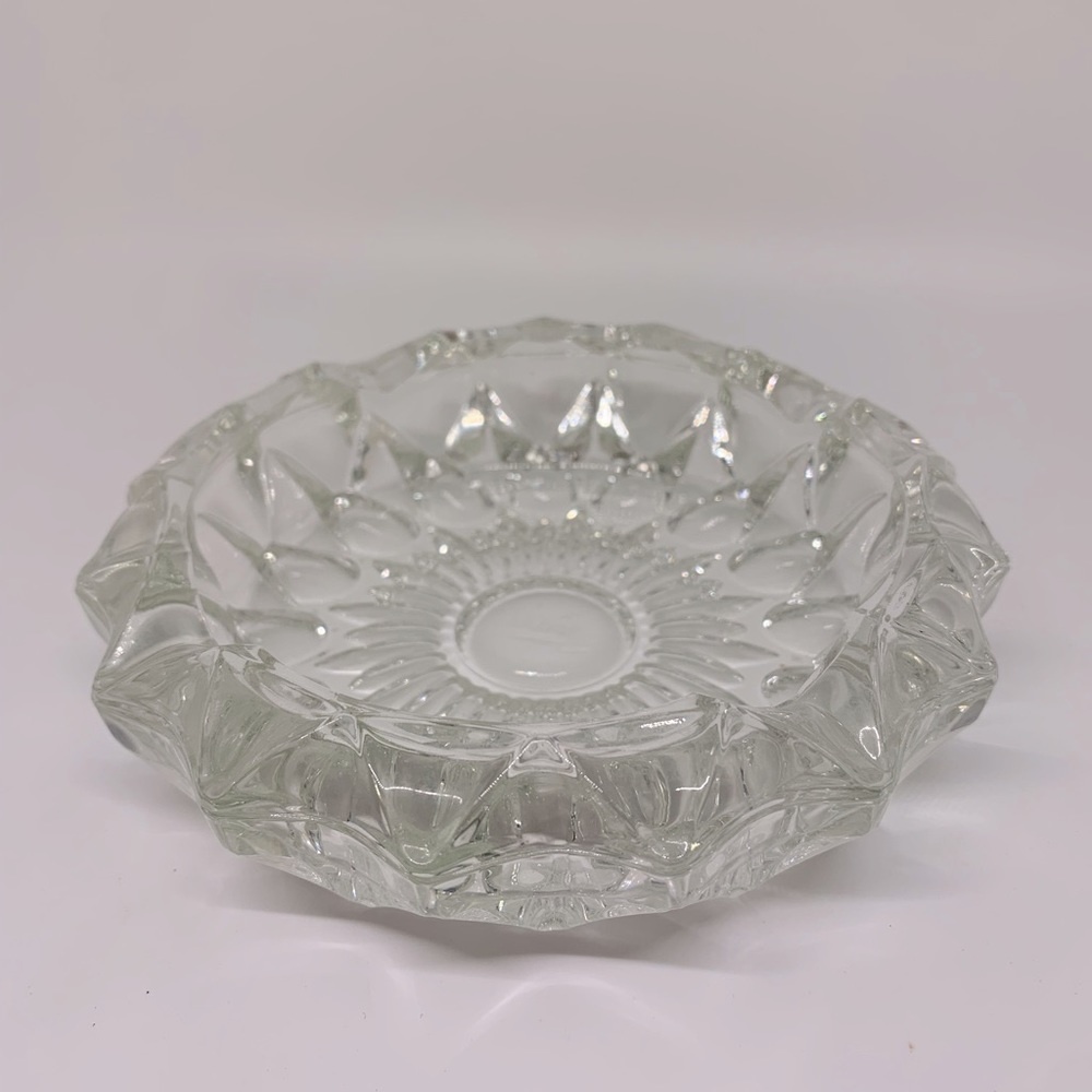 Vintage MCM Cut Crystal Ashtray FRANCE